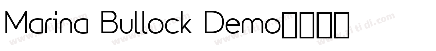 Marina Bullock Demo字体转换